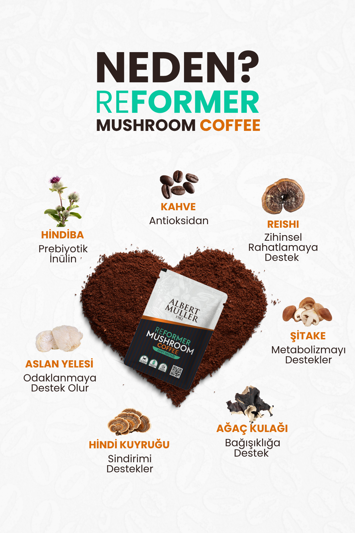 Tanışma Paketi Reformer Mushroom Coffee (15 Adet)